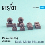 Detailing set: Wheels set for Mi-24 (Mi-35), Reskit, Scale 1:72