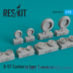 RS72-0117 Wheels set for B-57 Canberra (type 1)