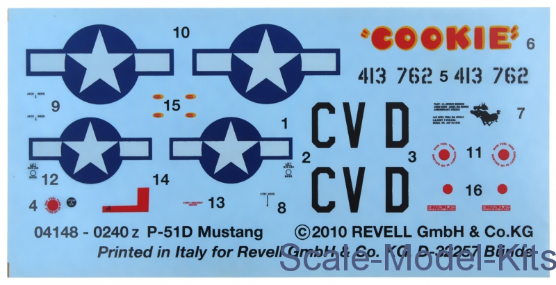 RV04148 Revell 1:72 P-51D Mustang 