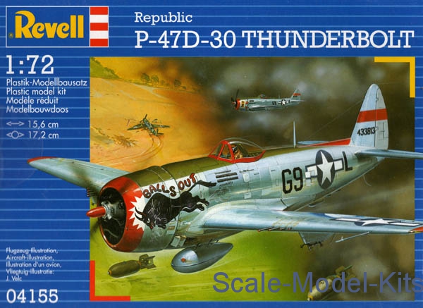 Revell - P-47 D Thunderbolt - plastic scale model kit in 1:72 scale ...