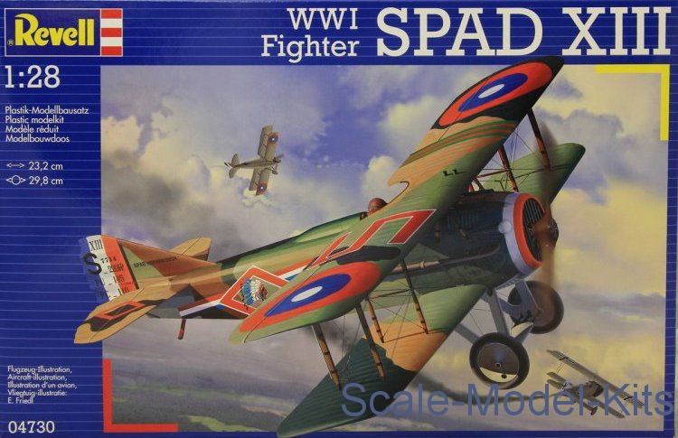 Revell - Spad XIII WW1 Fighter - plastic scale model kit in scale ...