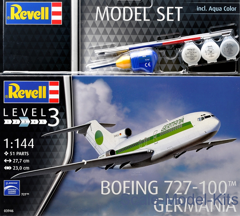 Boeing 727-100 Germania 1:144 Revell Model Kit 