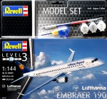 Gift Set: Model Set - Embraer 190 'Lufthansa', Revell, Scale 1:144