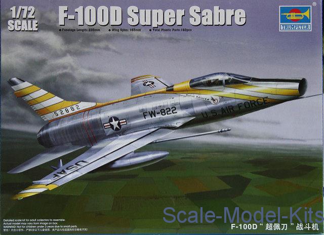 Trumpeter - North American F-100D Super Sabre - plastic scale model kit ...