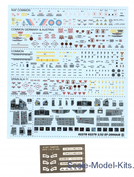 Trumpeter 1/32 Scale EF-2000B Eurofighter Typhoon Model Kit — 508 Parts With Photo-Etched Details - View #14