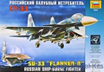 Fighters: Sukhoi Su-33 Russian navy carrier fighter, Zvezda, Scale 1:72