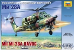 Helicopters: Mi-28A 'Havoc' Russian attack helicopter, Zvezda, Scale 1:72