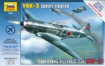 Snap Fit: Yak-3 Soviet fighter, Snap Fit, Zvezda, Scale 1:72