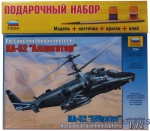 Gift Set: Gift set - Russian attack helicopter "Alligator" Кa-52, Zvezda, Scale 1:72